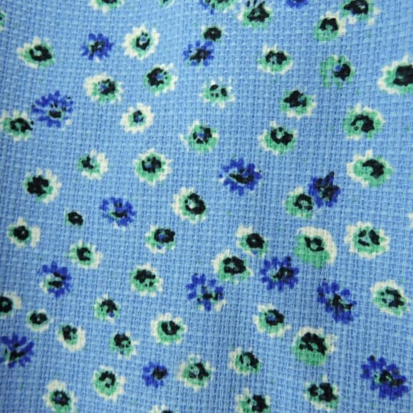 J. Crew Factory Scalloped Edge Basketweave Dress blue - Picture 4 of 5